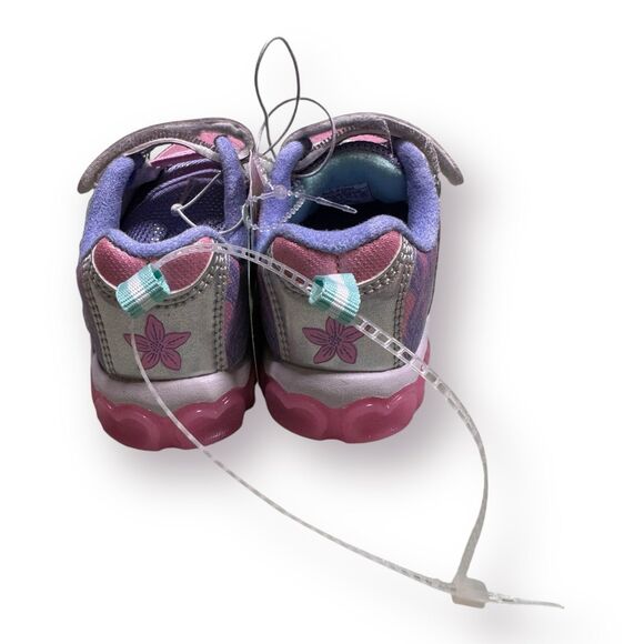 Disney Little Mermaid‎ Laceless Light Up Shoes Toddler Size 6 - Picture 3 of 6